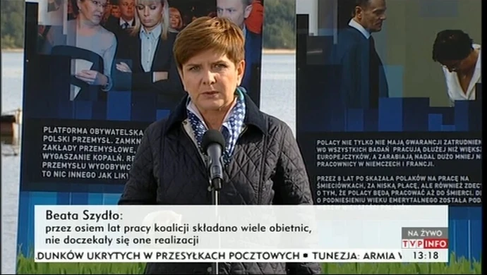 Beata Szydło w powiecie tomaszowskim