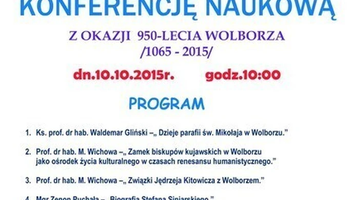 Historia Wolborza tematem konferencji 