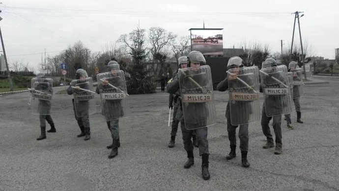 ZOMO na ulicach Sulejowa, czyli obchody 34. rocznicy stanu wojennego 