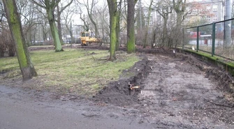 Trwają prace w parku Poniatowskiego 