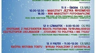 Będą rozmawiać z prezydentem i degustować tort 