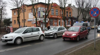 Kolizja w centrum Piotrkowa