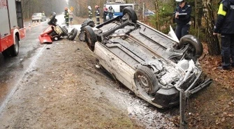 Śmiertelne zderzenie ciągnika i samochodu