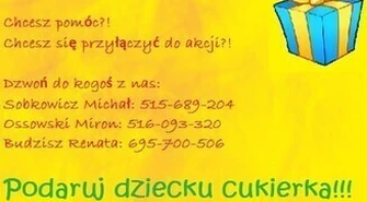 Podaruj dziecku cukierka! - akcja Forum Młodych Ludowców