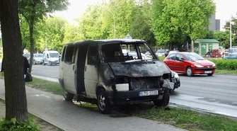  Armii Krajowej: Spłonął volkswagen 