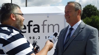 Letnie studio Strefy FM w Wolborzu 