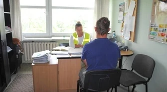 Złodziej drabiny w rękach policji 