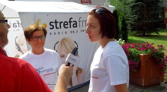 Letnie studio Strefy FM w Radomsku 