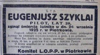 Uczczą pamięć pioniera spadochroniarstwa 