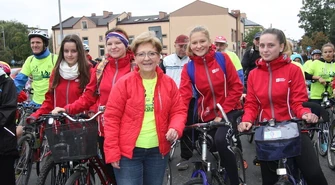 Rajd rowerowy z marszałek Radziszewską