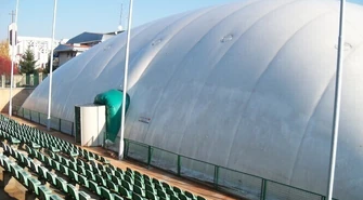 Hala balonowa już rozłożona 