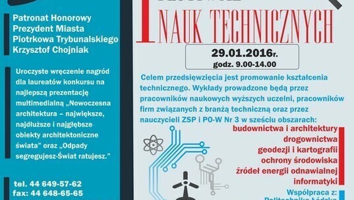 I Piotrkowski Festiwal Nauk Technicznych