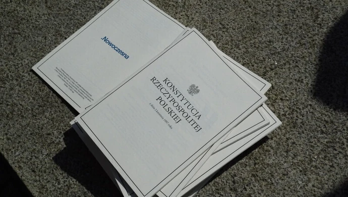 .Nowoczesna rozdawała Konstytucję