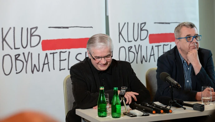 Cimoszewicz i Miecugow na spotkaniu Klubu Obywatelskiego 