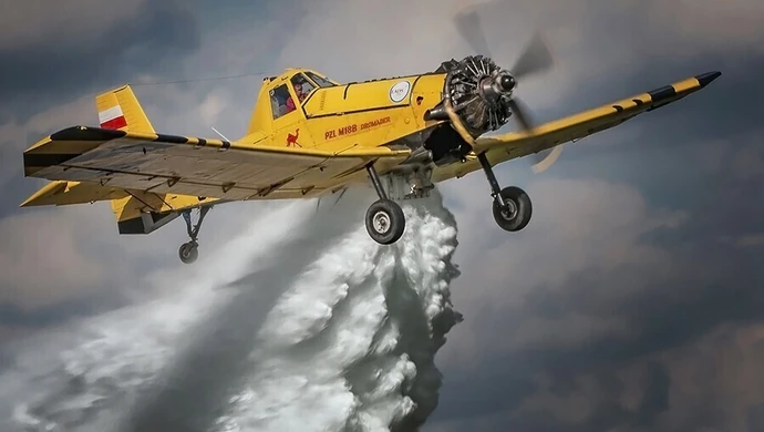 Samolotem do pożaru - Święto Strażaka w Wolborzu 