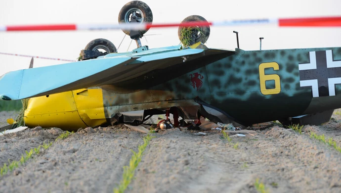 Awaryjne lądowanie awionetki pod Piotrkowem