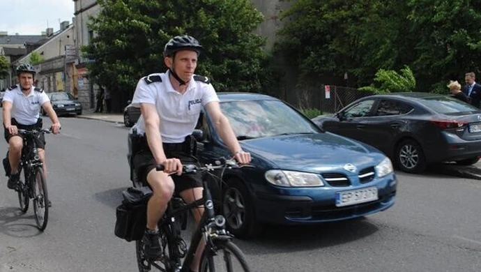 Policjanci wsiedli na rowery