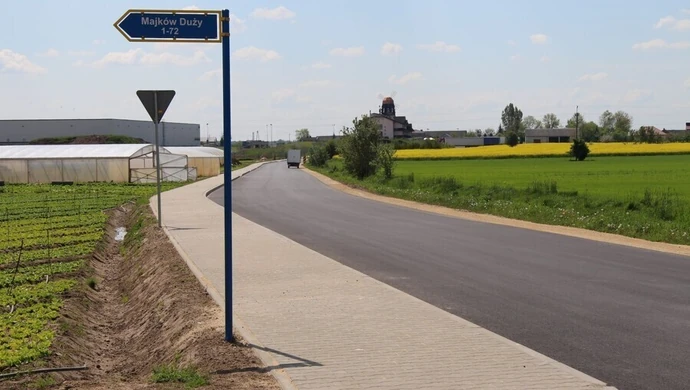 Droga w Majkowie Dużym prawie gotowa