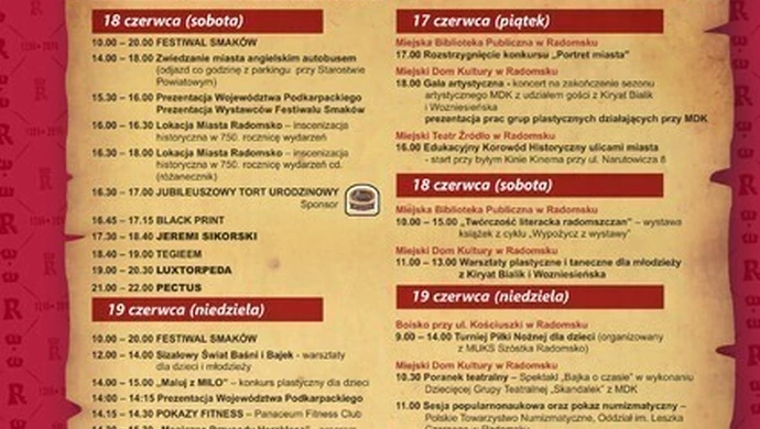 Dni Radomska - warto tam być