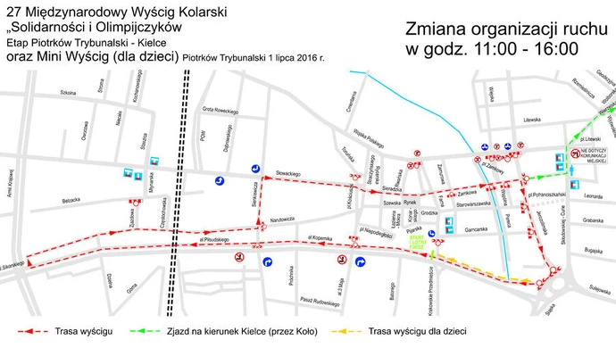 Kolarski wyścig "Solidarności" w Piotrkowie