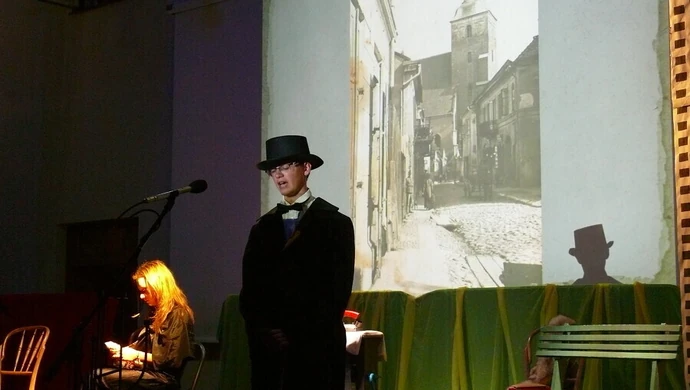 Utwory piotrkowskich poetów w interpretacji aktorów teatru "Władcy sławy"