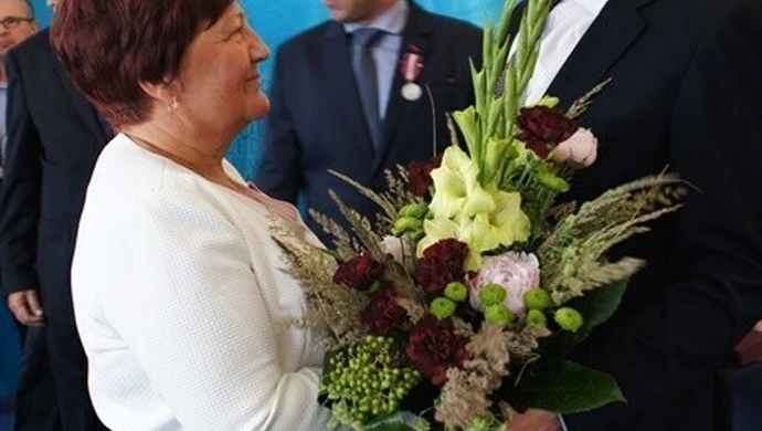 Była Skarbnik Gminy Gorzkowice z odznaczeniem