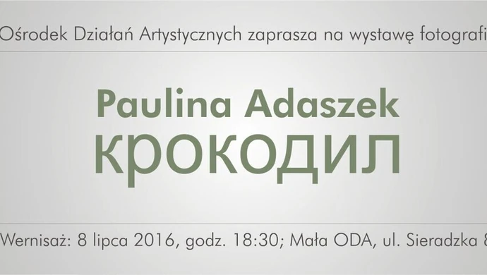 Zobacz krokodyla Pauliny Adaszek 