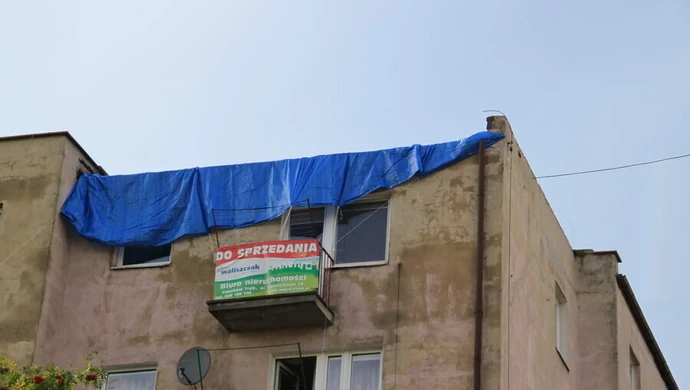 Najbardziej ucierpiał zabytkowy park i blok przy Dworcowej