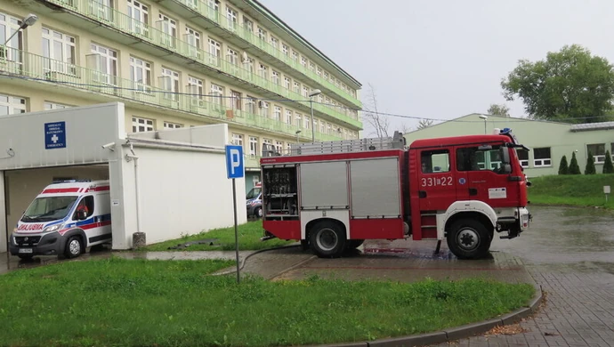 Po ulewie podtopiony szpital
