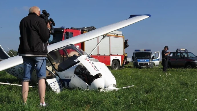 Spadła awionetka, dwie osoby ranne