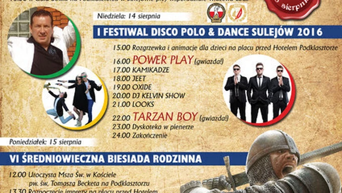 Trzy dni imprez w Sulejowie