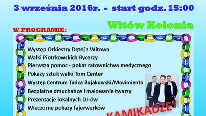 W sobotę festyn w Witowie 