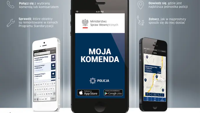 Aplikacja "Moja Komenda" kontakt z policją i dzielnicowymi na wyciagnięcie ręki