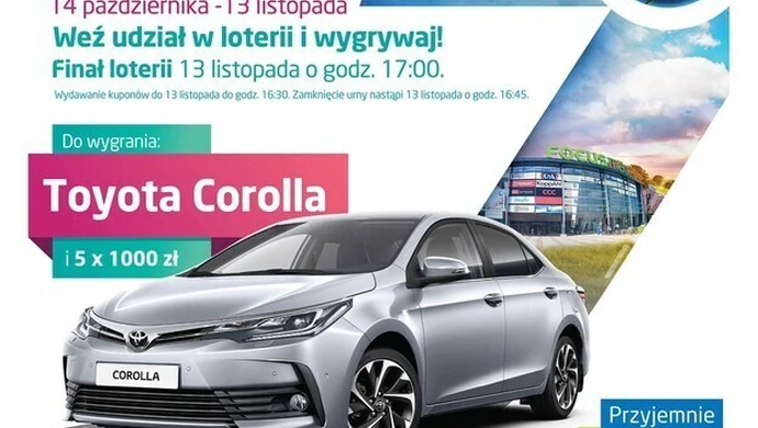 Wygraj toyotę corollę w Loterii Urodzinowej Focus Mall!