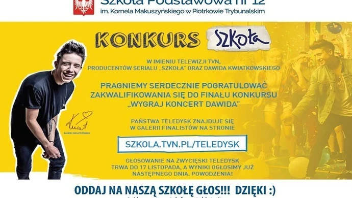 Pomóżmy Szkole Podstawowej nr 12! Głosowanie trwa do 17 listopada