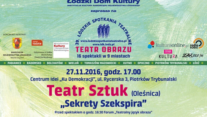 Łódzkie Spotkania Teatralne ponownie w Piotrkowie