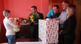 Jaś i Karolek &#8211; pierwszostyczniowi chłopcy z gminy Wola Krzysztoporska 