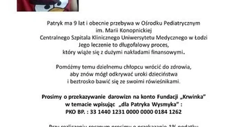 Prośba o wsparcie dla 9-latka