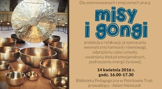&#8222;Misy dźwiękowe i gongi&#8221; &#8211;  relaksacyjne spotkanie w Bibliotece Pedagogicznej 