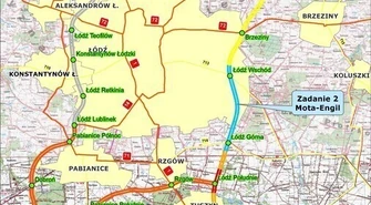 Zobacz mapkę sytuacyjną budowy odcinka autostrady A-1 Stryków &#8211; Tuszyn