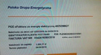 Dostała maila z fakturą za prąd. Do zapłaty ponad 1880 zł