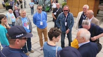 Niemcy na piotrkowskiej Starówce