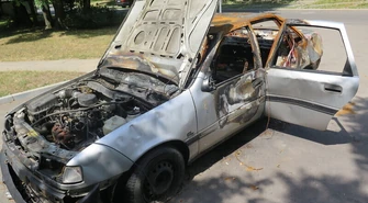 Wrak na Norwida jak stał, tak stoi