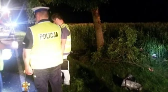 Honda uderzyła w drzewo. Nie żyją dwie osoby 