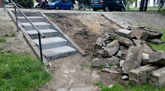 Remontują schody &#8211; wreszcie