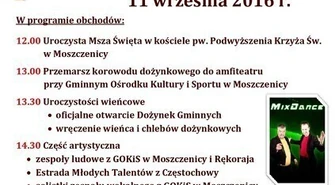 W niedzielę dożynki w Moszczenicy 