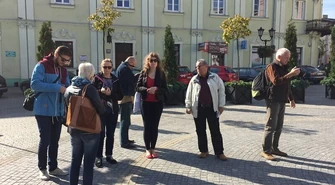 Zwiedzali plenery filmowe