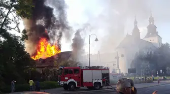 Pożar pustostanu przy Narutowicza