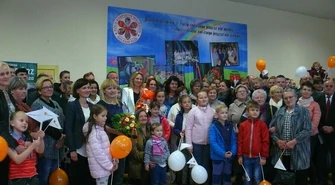 Multimedialną pracownię Fundacji Orange w Goleszach odwiedziła Anna Guzik