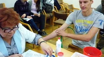 W szkole w Bujnach uczniowie oddawali krew